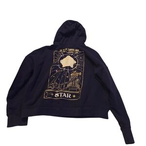 Disney Parks Gold Star Wish Crop Sweatshirt